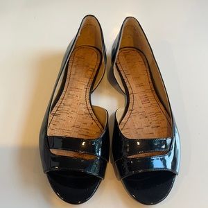 NWOB Black Patent Leather Nine West Flats